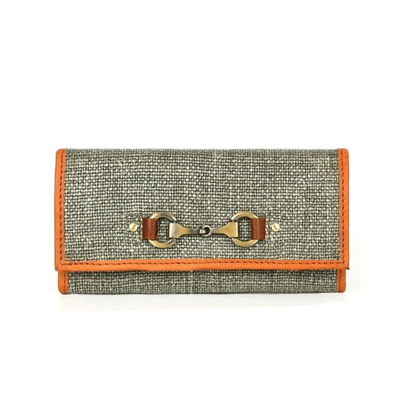 Aaron Leather Goods Women's Wallet, Seaweed