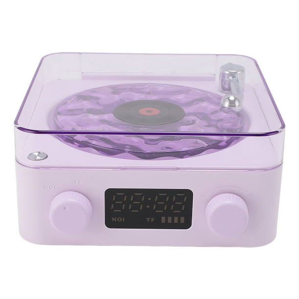 Tocadiscos Altavoz, 3 en 1 Marcina de Sonido de Ruido + Altavoz Retro + Luz Nocturna, Decetación del Hogar Para Dormitorio Oficina