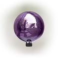 thumbnail image 3 of Alpine Corporation 10" Reflective Glass Gazing Globe, Purple, 3 of 12