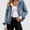 Light Blue, variant on Zefriona Womens Fleece Lined Denim Jacket Long Sleeve Button Pocket Warm Winter Jean Coat Light Blue Size M