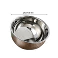 thumbnail image 3 of Colador de Drenaje con Cesta - Cuenco Colador Giratorio de Acero Inoxidable con Asas | Herramienta de 24 cm para Lavar Verduras y Frutas, Enjuagar Arroz, Colador Multiusos de Cocina que Ahorra, 3 of 4
