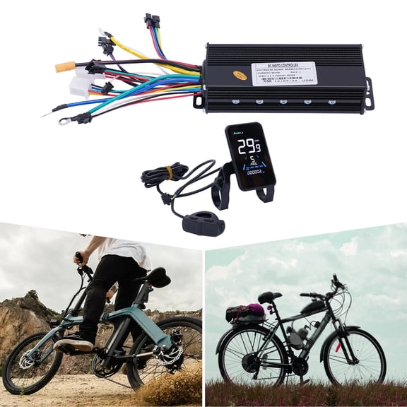 ToppiJoy 36/48V 750-1200W Electric Bike Brushless DC Motor Controller Kit, with LCD Color Screen Meter for Electric Bicycles, Tricycles, Scooters, Etc