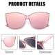thumbnail image 3 of Gafas de Sol Polarizadas LVIOE de Ojo de Gato Sobredimensionadas para Mujer, 3 of 4