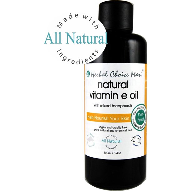 Herbal Choice Mari Natural Vitamin E Oil, 3.4 Oz