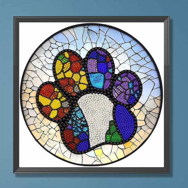 Diamond Painting 5D DIY Full Square Drill Paw Print Decoración del hogar (LY094) Hugtrwg Para estrenar