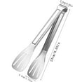 thumbnail image 3 of Fiudx Pinzas de Acero Inoxidable, Pinzas Ergonómicas para Barbacoa, Versátiles, Herramientas para Hornear con Agarre Seguro, Ideales para Asar, Rostizar y Servir, Ideales para Entusiastas de La Cocin, 3 of 6
