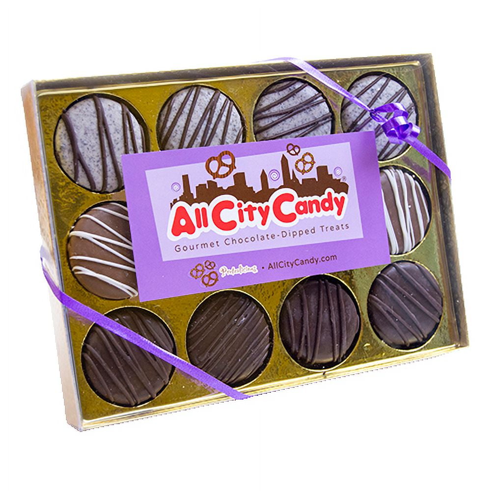 Gourmet Chocolate Covered Oreo Cookies - 12-Piece Gift Box
