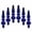 Blue, variant on 6-Piece Velvet Cone Hanging Ornaments, Flocked Christmas Tree Decorations, Soft Textured Holiday Pendants For Tree Window Door Mantel Tabletop Party Home Festive Display And Decor