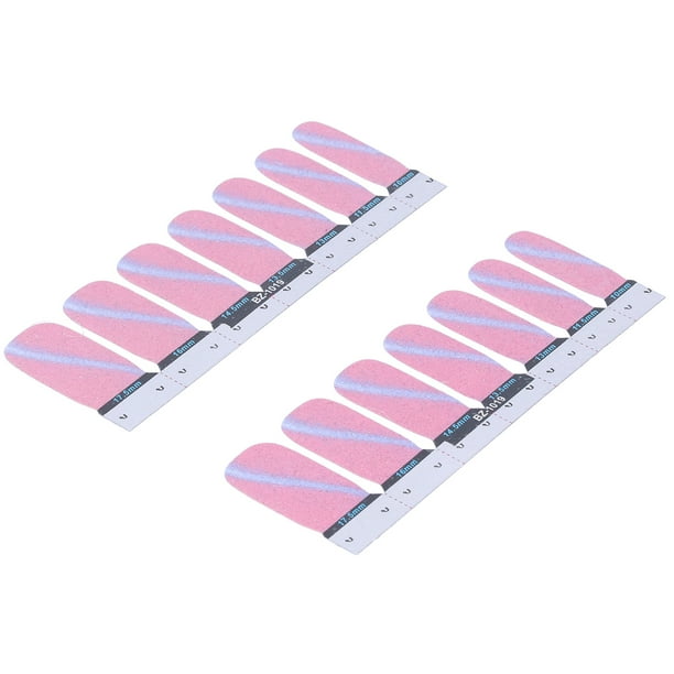 Envolturas Adhesivas Para Uñas, Tira única De Esmalte De Uñas Exquisita Con 14 Piezas Para Salones