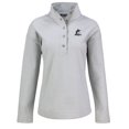 thumbnail image 2 of Women's Cutter & Buck Gray Miami Marlins Hunts Point Eco Half-Snap Jacket, 2 of 3