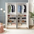 thumbnail image 5 of Lee Wardrobe Closet 3.0 from Engineered Wood in White - Set of 2, 5 of 13