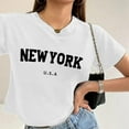 thumbnail image 2 of Tops for Women Trendy Loose V Neck V Neck Workout Top Graphic Tee Thermal Shirt Women Thermal Long Sleeve Ladies Dress Tops Blouses Athletic Shirts Long Sleeve Shirt Warm Tee Shirts for White L, 2 of 5