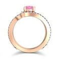 thumbnail image 4 of 2.50 Ct Beautiful Round Cut Pink Sapphire & Blue Sapphire Gemstone Wedding Ring for Ladies Solid 18K Rose Gold Size 8 by Diamond-Capitals, 4 of 8