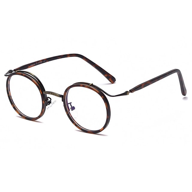 MesaSe Monture de Lunettes Rondes Vintage en Métal Lunettes de Lecture Monture de Lunettes Rondes Unisexe