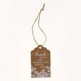 thumbnail image 3 of 50 X Flor de Encaje de Papel Kraft Soledad Etiquetas de Agradecimiento, 3 of 8