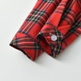 thumbnail image 5 of Kids Boy Red Festive 3-Piece Tartan Plaid Onesie with Suspender Pants & Bow Tie - 100% Cotton, 3 Months to 3 Years (3M-3Y),Size 1 Tear, 5 of 8