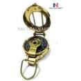 thumbnail image 2 of Vintage Old Style Military Engineers Compass Nautical Pocket Shiny Brass, 2 of 5