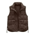 thumbnail image 5 of Gaexia Vest for Women Dressy,Elegant Quilted Sleeveless Outerwear Vest With Notched Collar and Front Pockets for Women Winter Casual Fashion, 5 of 5