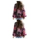 thumbnail image 3 of Qarigey Camisa de mujer de poliéster cuello plisado Casual elegante Bohemia blusa interior exterior salidas diarias camisas ropa Type2 NO2, 3 of 6
