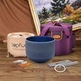 thumbnail image 6 of TOPFUND Indigo A Note 10 inch Crystal Singing Bowl Third Eye Chakra with Heavy Duty Carrying Case and Suede Stick, 6 of 10