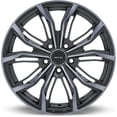thumbnail image 4 of RTX BLACK WIDOW Custom Wheel - 18x8, 35 Offset, 5x120.65 Bolt Pattern, 74.1mm Hub - Black with Machined Gray Face Rim, 4 of 5