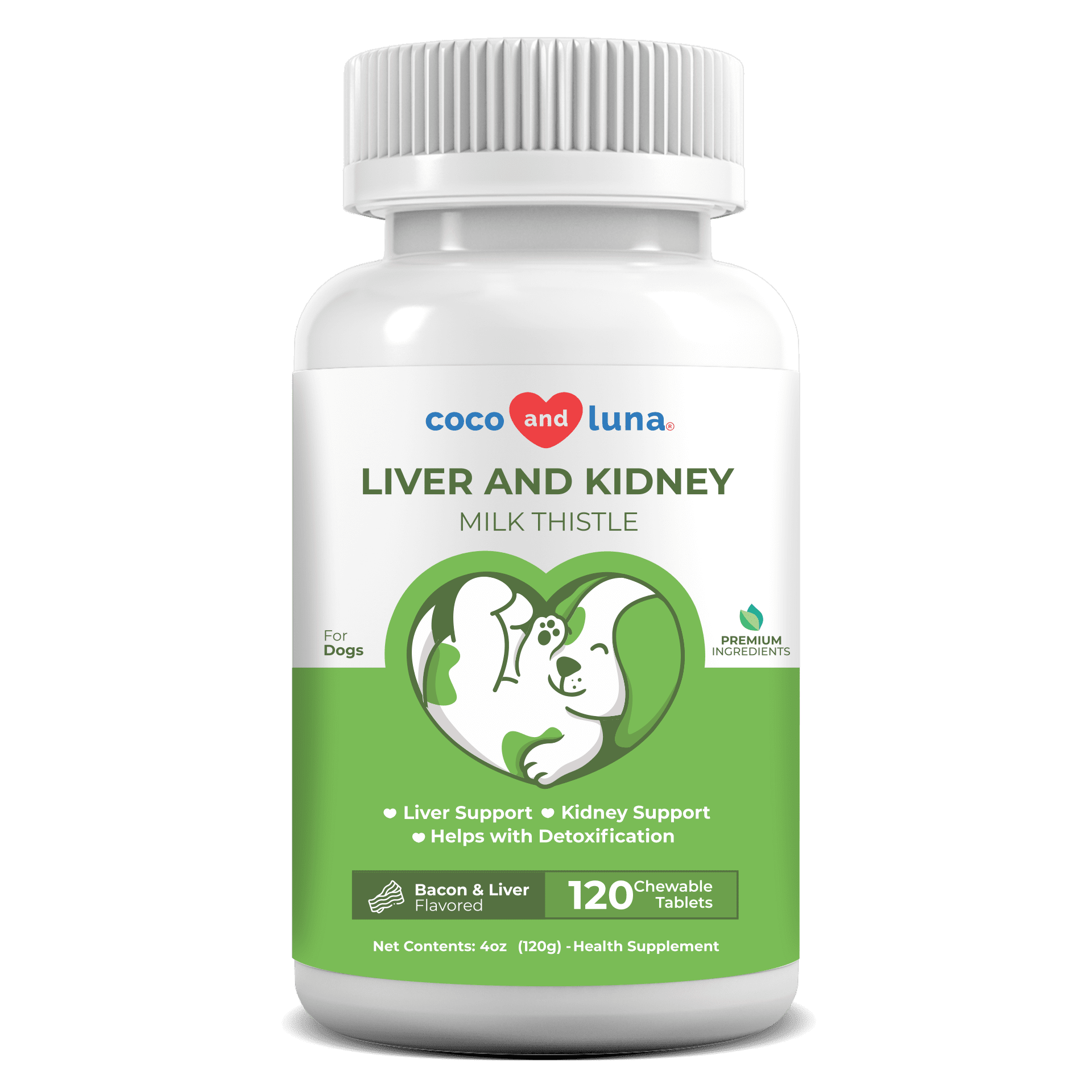 Buy Coco and Luna Milk Thistle for Dogs, Liver Support, Detox, Hepatic