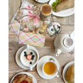 thumbnail image 4 of Easter Bunny Eggs Kitchen Dish Towels for Drying Dishes Set of 4, Spring Tulips Rustic Rabbits Grey Plaid Waffle Weave Microfiber Hand Tea Bathroom Towels Quick Dry & Absorbent Towel 15.7x23.6, 4 of 7