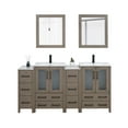 thumbnail image 4 of Vanity Art 72" Double Sink Freestanding Bathroom Vanity Set with Ceramic Top and Mirror, 4 of 10