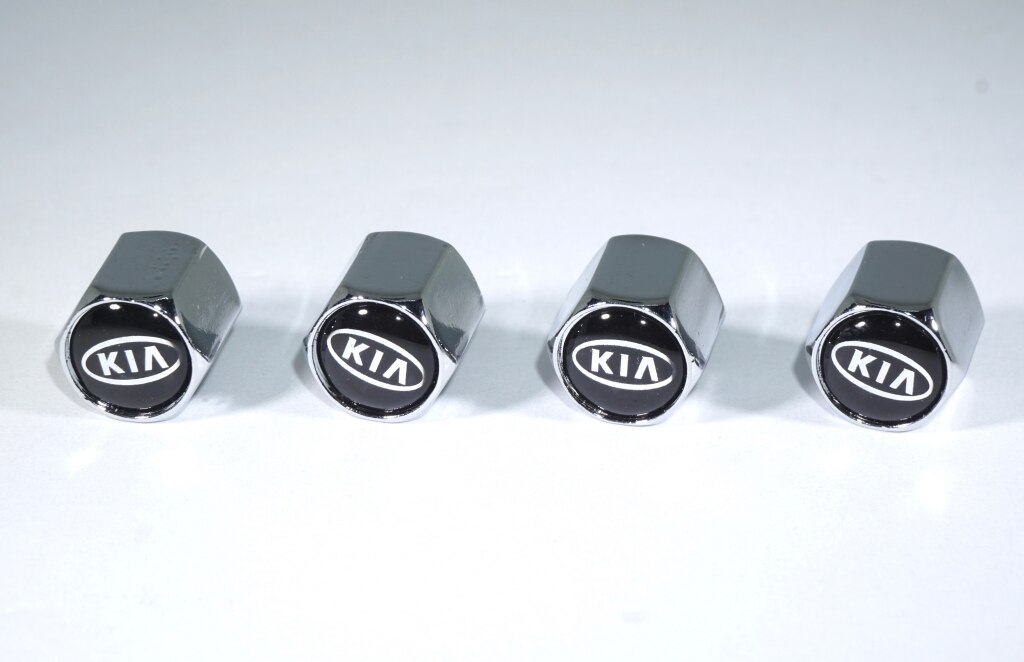 Chrome Valve Stem Caps fits KIA