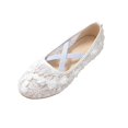 thumbnail image 2 of OKBOP Women's Round Toe Lace Ballet Flats, Sleek Design Slip-On Dress, 2 of 4
