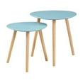 thumbnail image 1 of Convenience Concepts Oslo Tables d'Appoint Gigognes en Fini Bois Vert Menthe, 1 of 5