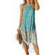 thumbnail image 3 of G and PL Vestido largo de playa para mujer, informal, sin mangas, con abertura lateral, halter, 3 of 5