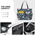 thumbnail image 3 of Large Beach Bags Water-resistant Sandproof - Summer Duck Cute Beach Tote Bags for Women with Zipper, 3 of 6