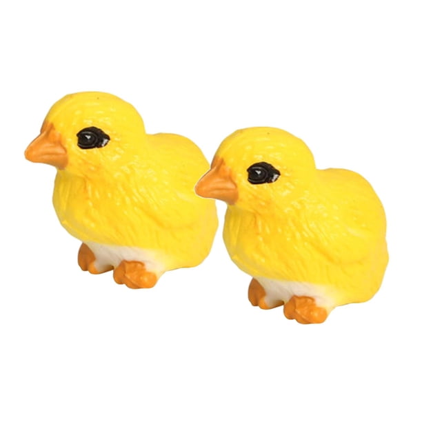 Modelo Animal Zulema de Juguete de Aprendizaje de Plástico Pequeño Pollo Amarillo