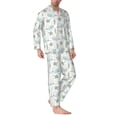 thumbnail image 2 of Balery Whale And Turtle Pattern Pajama Sets for Men Long Sleeve 2 Piece Sleepwear Loungewear Sets Soft PJ's with Pockets Long Sleeve Comfy Pj Sets-Medium, 2 of 7