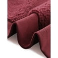 thumbnail image 6 of Jess by Meiko Women's Jackets Long Sleeve Oversized Collar Front Pockets Zipper Plush Bomber Jacket M Burgundy, 6 of 7