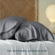thumbnail image 4 of Juego de 2 fundas de almohada Bedsure, tamaño king, rayón y bambú, color gris, 4 of 6
