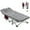 Red Bed w/Gray Cotton Mat, variant on ABORON Camping Cot XL Folding Twin Cot for Outdoor with 2 Sided Cushion & Carry Bag, 28" Wide Foldable Sleeping Cot for Adults, Protable Cots Bed, 900LBS(Max Load)