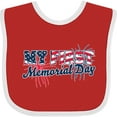 thumbnail image 3 of Inktastic My First Memorial Day Grunge with Fireworks Boys or Girls Baby Bib, 3 of 4