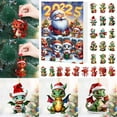 thumbnail image 5 of Dragon Advent Calendar 2025 Christmas Tree Hanging Ornaments Xmas Vacation Advent Calendar 24 Days Countdown Calendar 2D Acrylic Pendants Christmas Decorations, 5 of 8