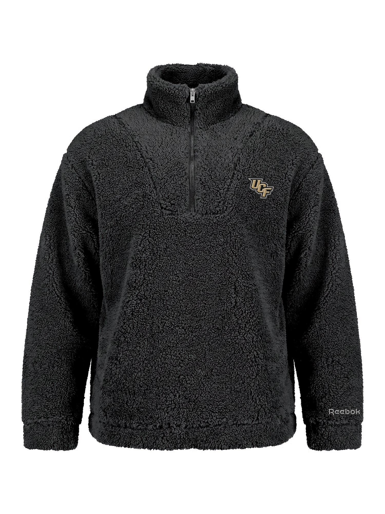 Central Florida Knights Reebok Womens Relaxed Fit Qtr Zip Sherpa Pullover
