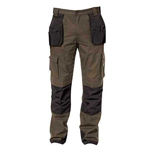 Caterpillar Men's Big and Tall Trademark Pant, Dark Earth/Black, 36W x 36L