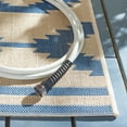 thumbnail image 6 of SAFAVIEH Beach House Vasiliki Geometric Indoor/Outdoor Runner Rug, Blue/Creme, 2'2" x 8', 6 of 10