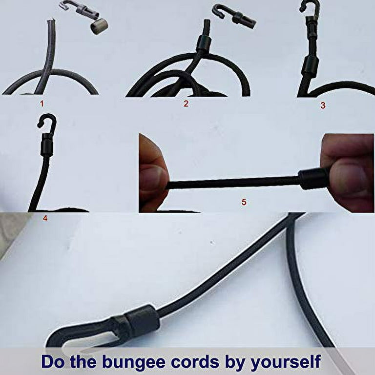 Marine Grade Bungee Cords With 2 Hooks