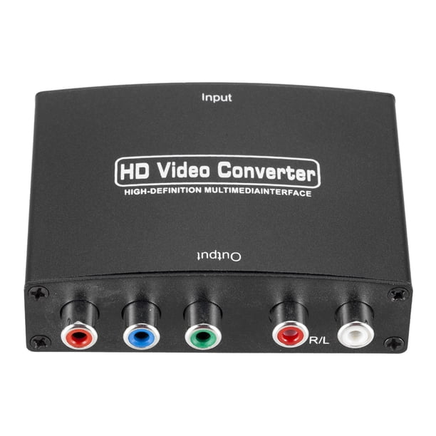 Convertidor De Video Adaptador de audio y video 1080P compatible con HDMI a YPBPR Component Converter para TV PC (UE) Tmvgtek Para estrenar