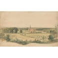 thumbnail image 2 of Lodewijk Johannes Kleijn 14x11 Gold Ornate Wood Frame and Double Matted Museum Art Print Titled - Moyland Castle Near Kleef (1827 - 1897), 2 of 4