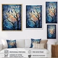 thumbnail image 4 of Designart "Tree Moonlit form II" Landscape Trees Floater Framed Canvas Wall Art, 4 of 7