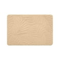 thumbnail image 2 of Alfombra de baño de 1 unidad, 40 x 60 cm, absorbente, antideslizante, de espuma, lavable a máquina, de secado rápido, suave terciopelo para suelo de baño (caqui)., 2 of 9
