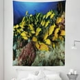 thumbnail image 1 of Sea Life Tapestry, Tropical Fish on a Coral Reef Hawaiian Ocean Floor Environment Animals in World, Fabric Wall Hanging Decor for Bedroom Living Room Dorm, 5 Sizes, Multicolor, by Ambesonne, 1 of 1