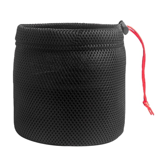 Outdoor Mesh Storage Bag for Camping Cookware Lightweight Breathable Organizer Pouch with Drawstring Closure Anti-Collision Protection Pot Pan Carrier Sleeve Utility Gear Sack